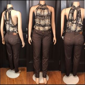 Brown Apple Bottom Jeggings size 11/12